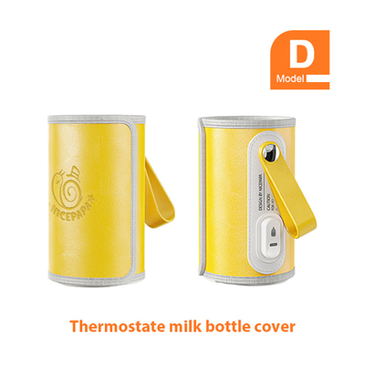 Heated Feeding Infant Bottle Warmer USB PVC Free Insulation Thermostat For Travel