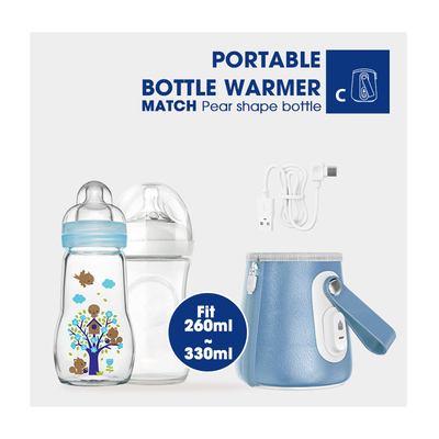 Breast milk USB Portable Travel Bottle Warmer PVC BPA Free For Night Feeding