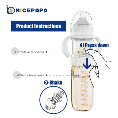 Formula Mixing PPSU Baby Feeding Bottle 240Ml Smart Multifunction