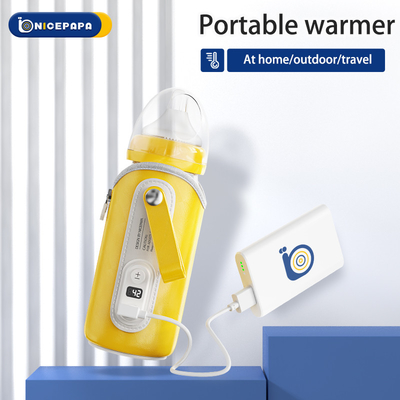Straight Electric Portable Baby Bottle Warmer Five Speed LCD Display For Travel