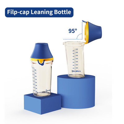 Natual Flip Cap Baby Bottle 180ml / 240ml Plastic PPSU Anti Colic Feeding Bottles