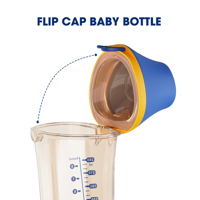 Triangle PPSU Flip Cap Baby Bottle Medium Flow BPA Free Feeding Bottles