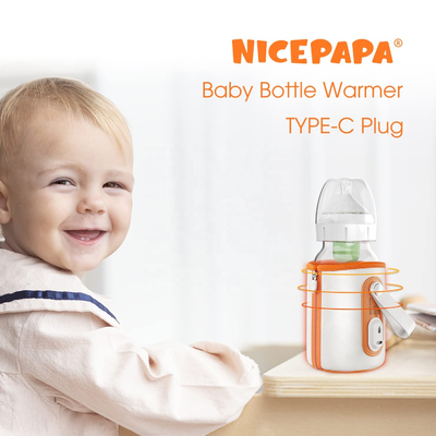 USB Breast Milk Baby Feeding Bottle Warmer Portable 42℃ Thermostat For Travel