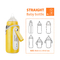 8oz 240ml Narrow Travel Milk Portable Baby Bottle Warmer BPA Free
