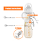 Multifunction food grade 240ml 3 in 1 quick brew instant  Glass baby feeding milk bottle with Thermostat bottle warmer