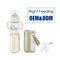8oz/240ml 3 In 1 thermostat glass milk breast feeding bottle With Formula Dispenser Night Feeding Baby Bottle