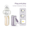 3 In 1 Formula Mixing Baby Bottle Anti Colic 8 Oz Breast Milk Storage Bottles