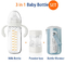 3 In 1 Formula Mixing Baby Bottle Anti Colic 8 Oz Breast Milk Storage Bottles